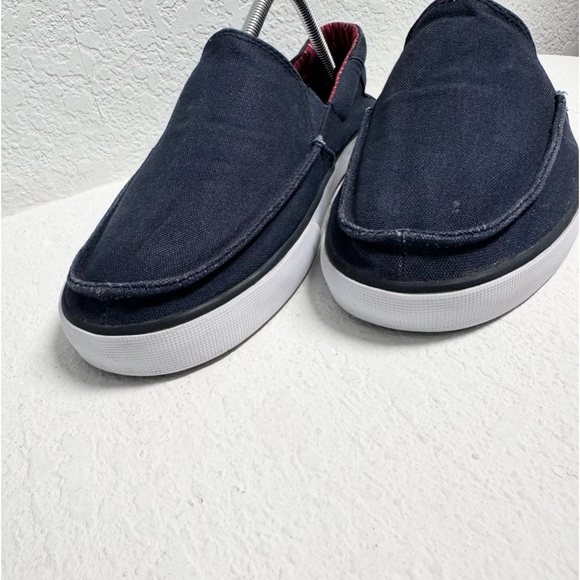 Sanuk Dark Blue Fabric Upper slip on Sneaker Mens 9 - Picture 5 of 8